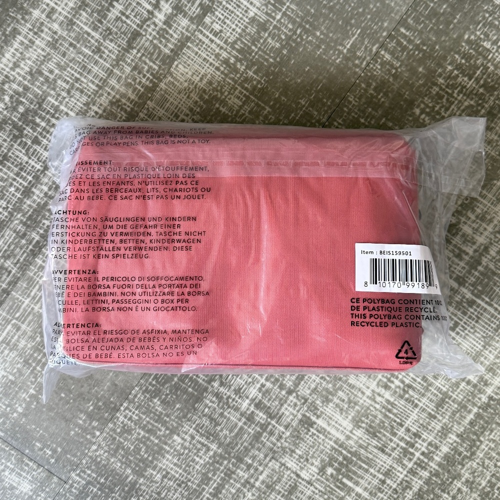 Beis x Rare Beauty The Large Cosmetic Pouch in Worth Pink Color - Picture 6 of 7